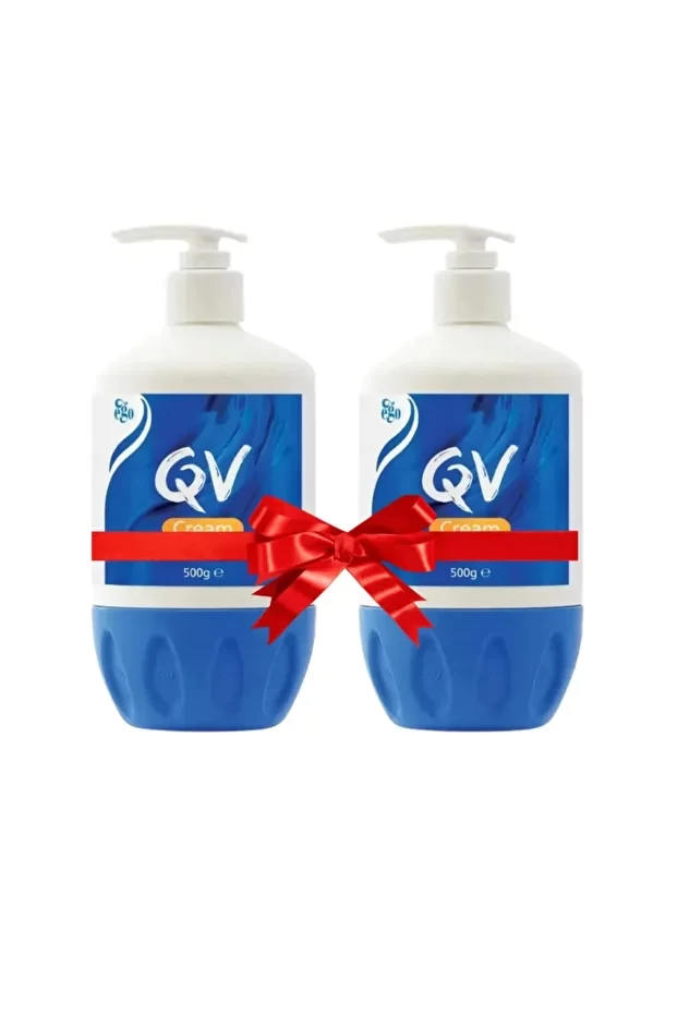 Qv كريم مرطب - 500 جرام، قطعتين